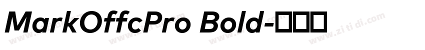 MarkOffcPro Bold字体转换